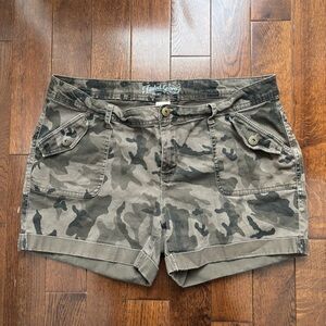 Faded Glory Camo Denim Shorts
